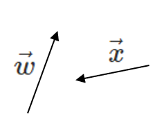 Vectors w and x.